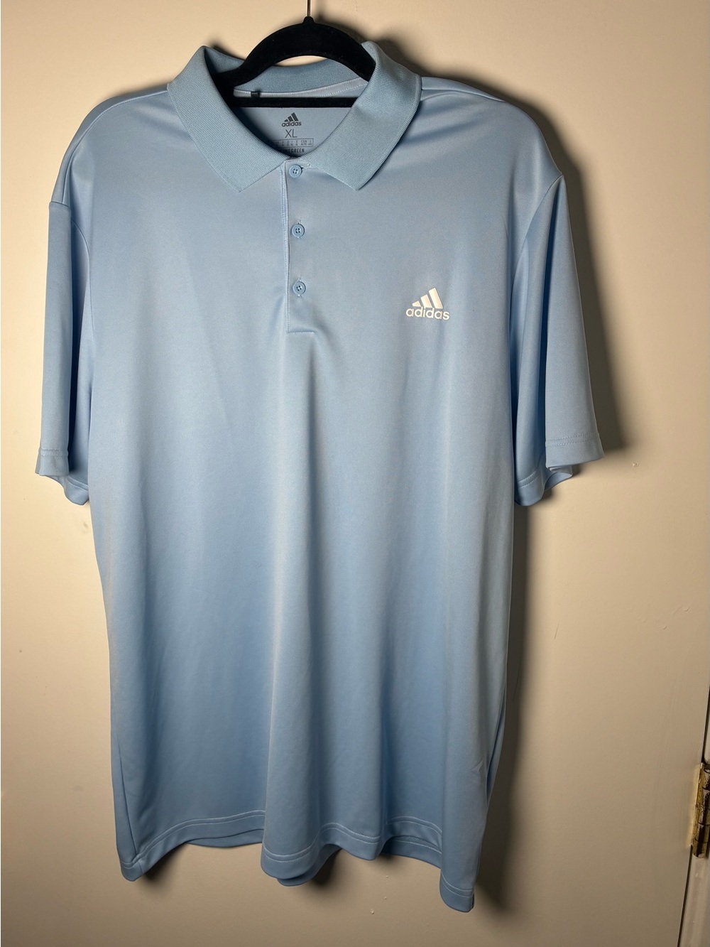 adidas Men’s Light Blue Performance Polo Shirt